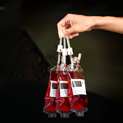 VeganPire - Bolsa de Sangre de Halloween para Bebidas (10 piezas)