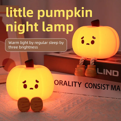 Spooky Glow: Haunted Halloween Light - LED Silicone Night Lamp for Kids