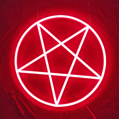 Inverted Pentagram Neon 