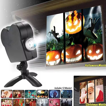 Proyector Holográfico de Halloween y Navidad