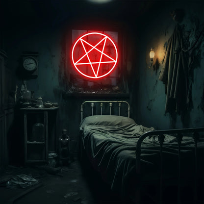 Inverted Pentagram Neon 