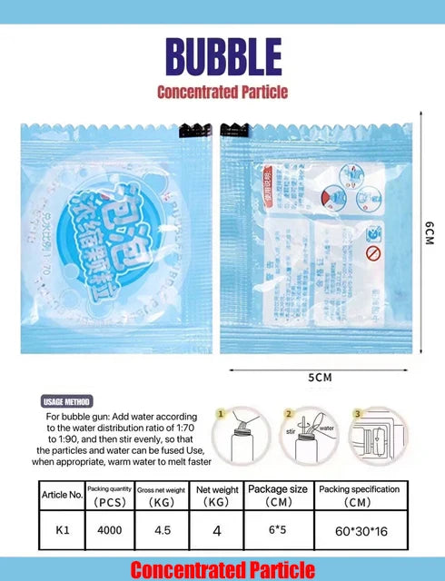 Suplemento de Líquido para Máquina de Burbujas