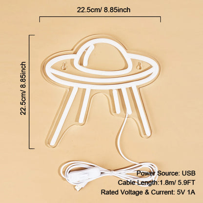 Letrero de Neón UFO