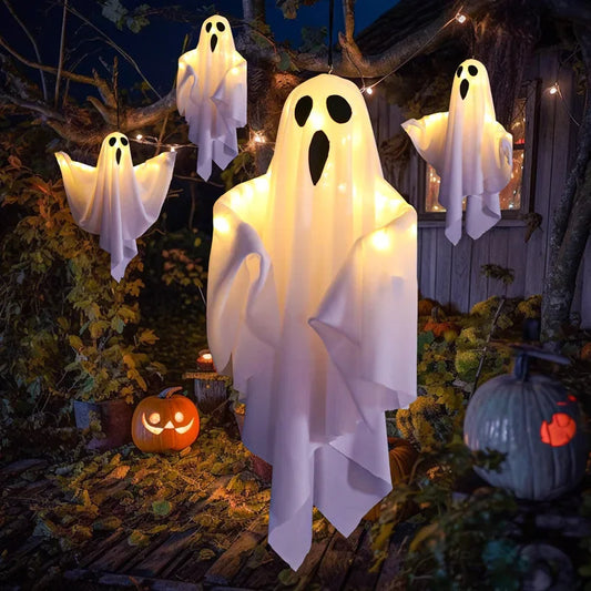 Fantasma Colgante con Luz LED para Halloween