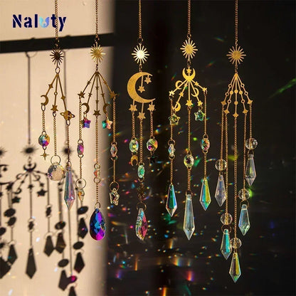 Árbol de la Vida: Suncatcher de Cristal Ágata con Prisma Arcoíris